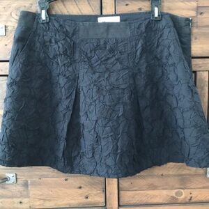 vanessabruno cotton/silk black mini skirt